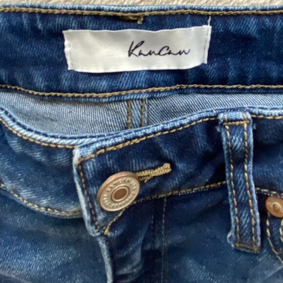 KanCan Womens Jeans Size 9/28 Skinny Frayed Hem Blue Denim Medium Wash Casual - Picture 8 of 16
